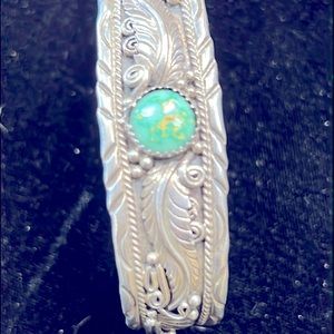 Sterling Silver Turquoise Bangle Bracelet